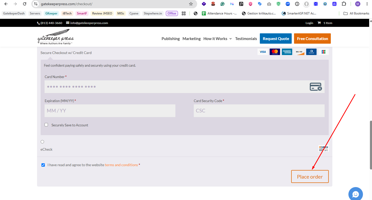 Step 6: Place Order