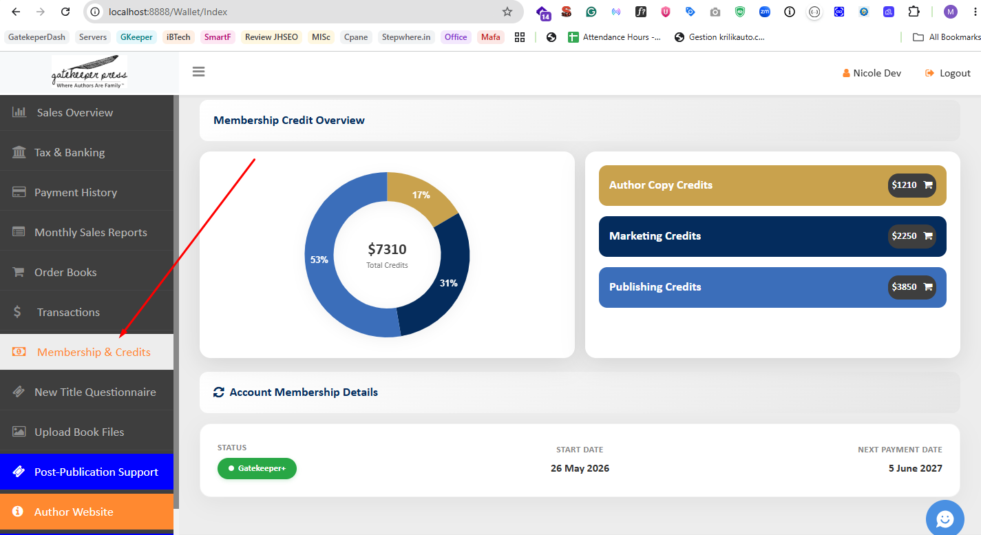 Transactions Screen